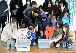 さけの稚魚放流 サムネイル