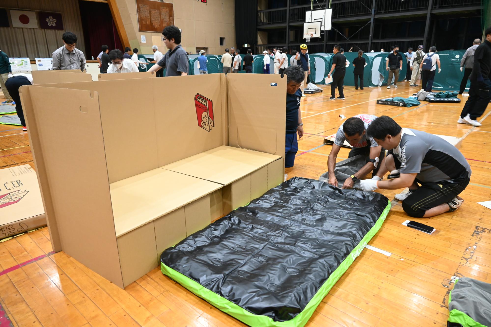 備品の組み立て訓練