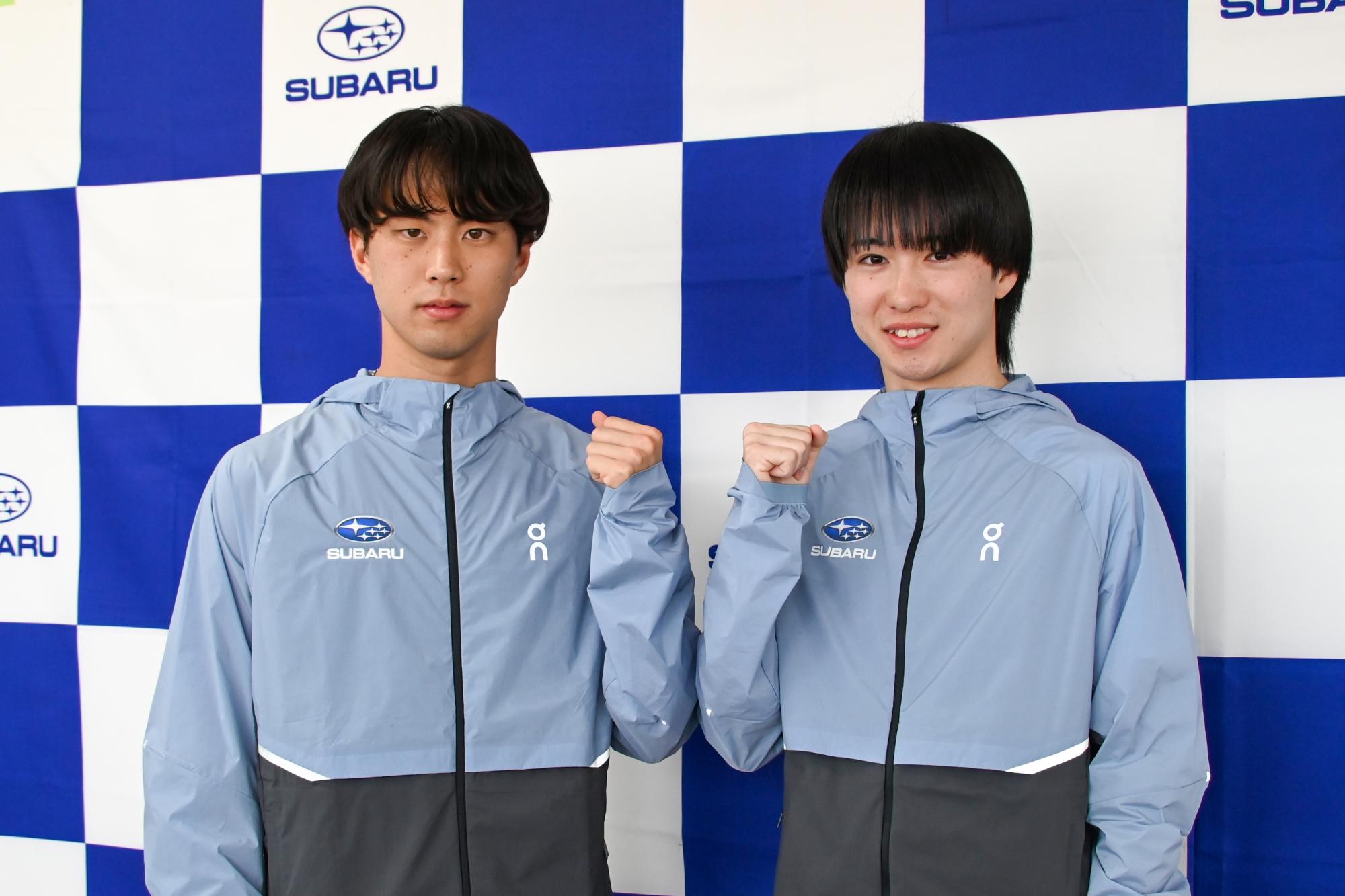 石田洸介選手　　　小暮栄輝選手