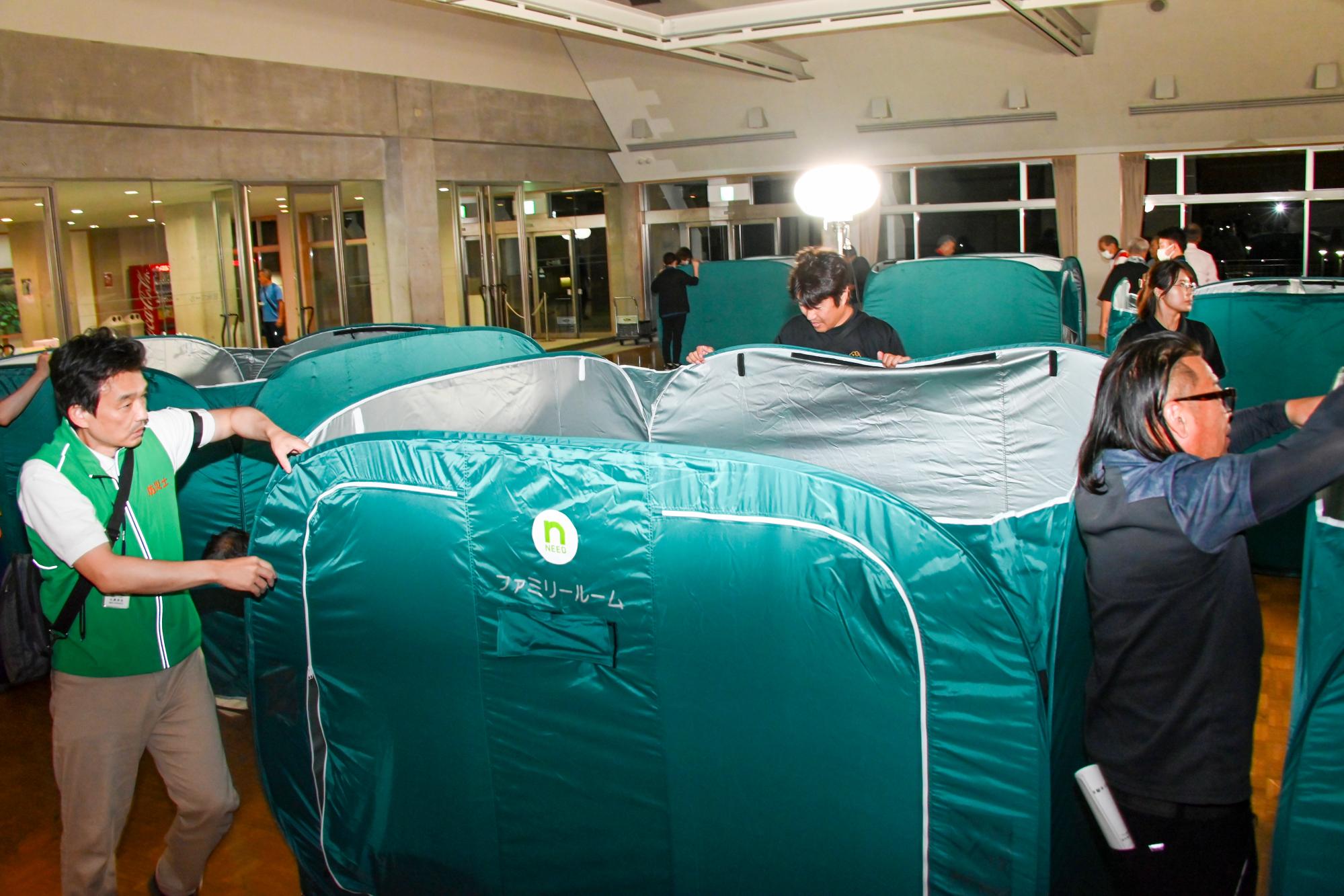 備品の組立・稼働訓練