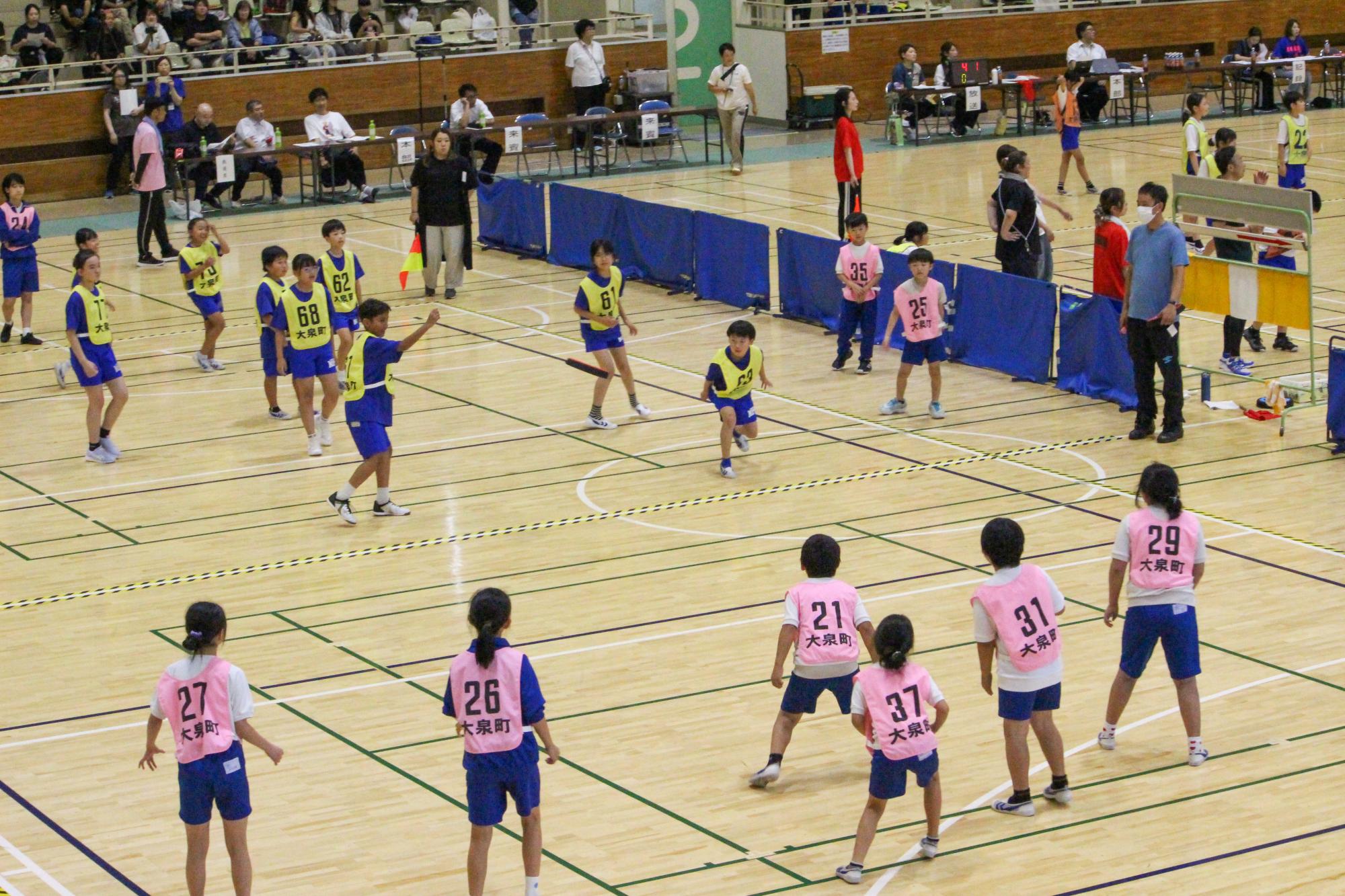 ドッヂビーの試合の様子