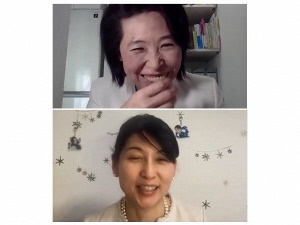 講師の田中先生（上）と植木先生（下）