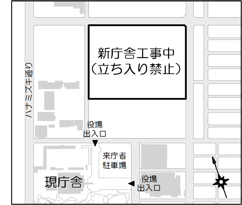 工事範囲周辺図の画像