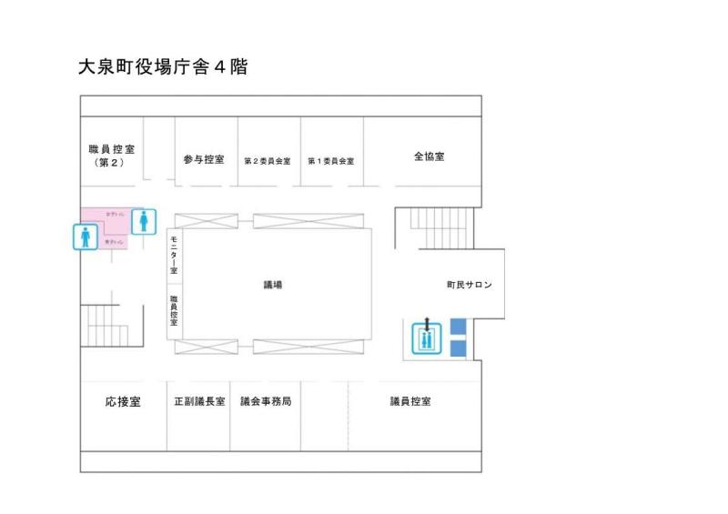 庁舎4階案内図