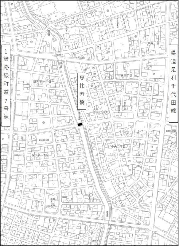 恵比寿橋位置図